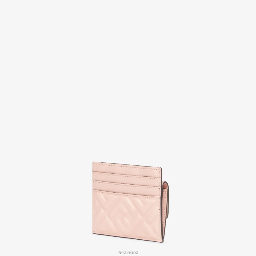 Fendi Women FF Nappa Leather Card Holder R06TFR1523 Accessories Pink