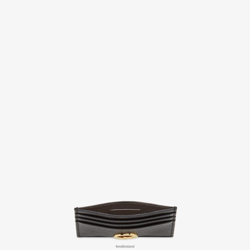 Fendi Women Flat Leather Card Holder R06TFR1448 Accessories Black