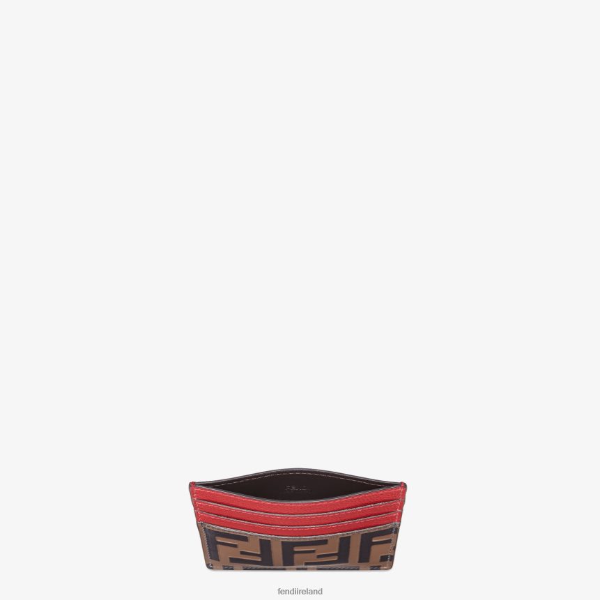 Fendi Women Leather Flat Card Holder R06TFR1593 Accessories Fashion