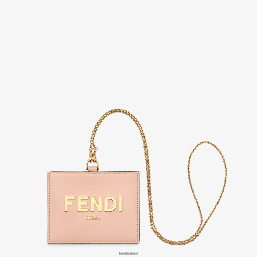 Fendi Women Leather Name Badge R06TFR1539 Accessories Pink