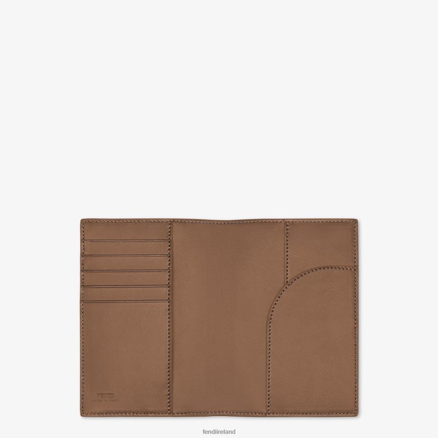 Fendi Women Leather Passport Cover R06TFR1577 Accessories Brown