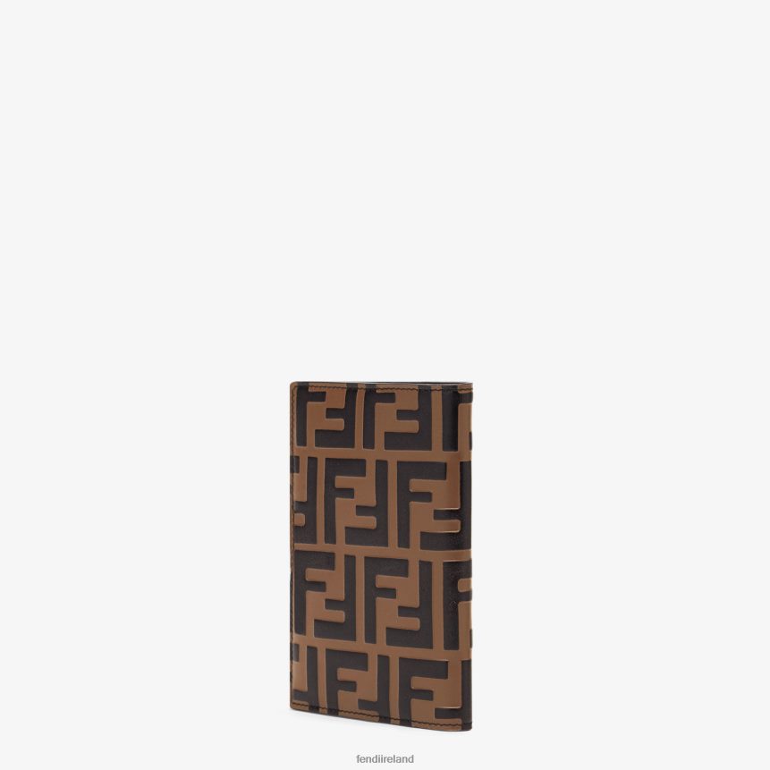 Fendi Women Leather Passport Cover R06TFR1577 Accessories Brown