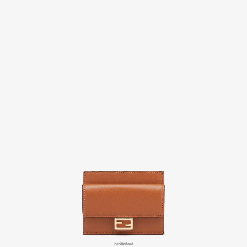 Fendi Women Nappa Leather Card Holder R06TFR1454 Accessories Brown