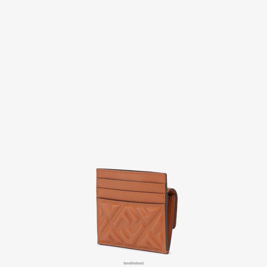 Fendi Women Nappa Leather Card Holder R06TFR1454 Accessories Brown