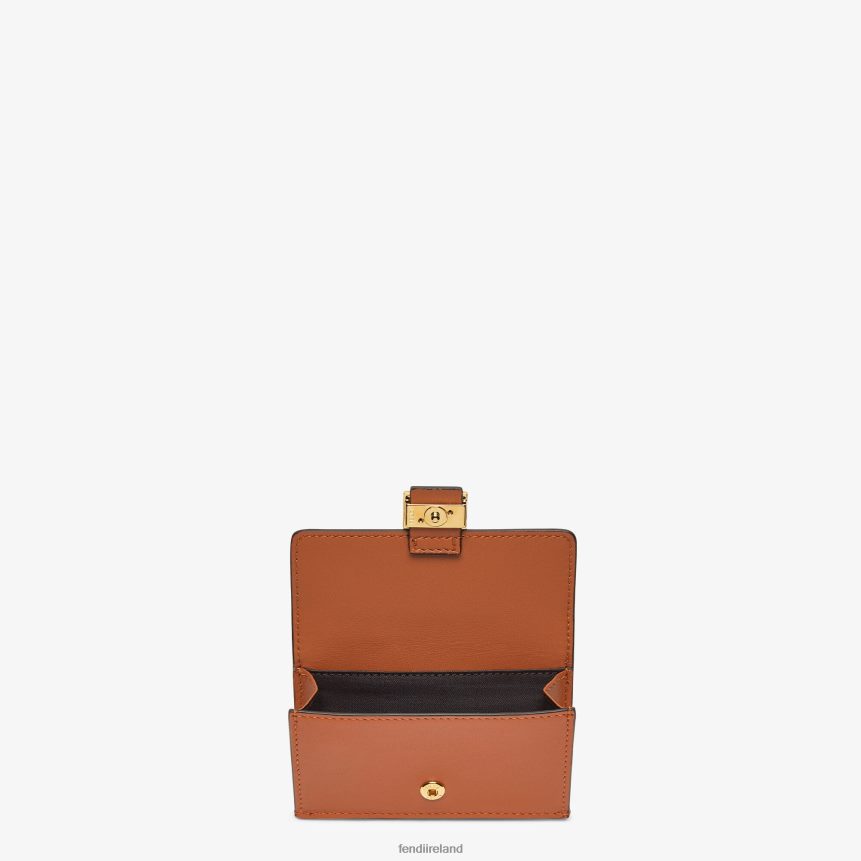 Fendi Women Nappa Leather Card Holder R06TFR1454 Accessories Brown