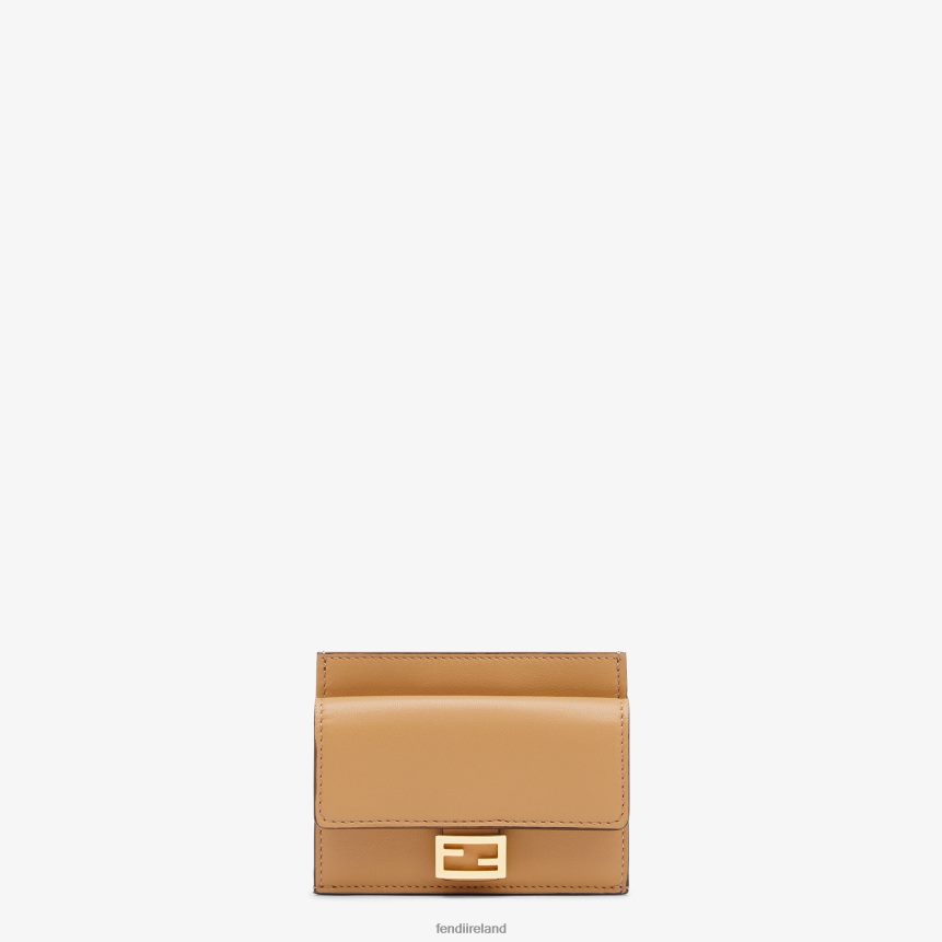 Fendi Women Nappa Leather Card Holder R06TFR1559 Accessories Beige