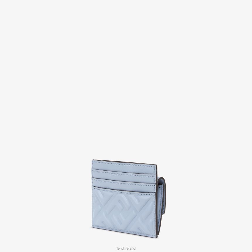 Fendi Women Nappa Leather Cardholder R06TFR1421 Accessories Light blue