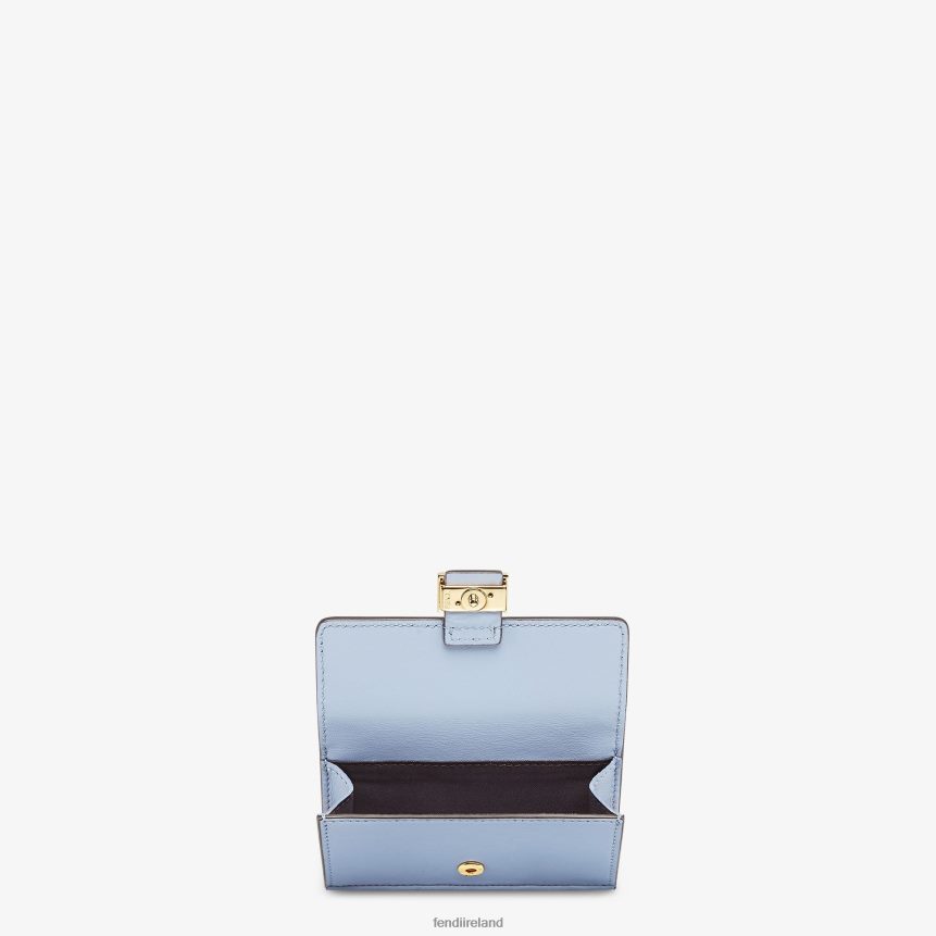 Fendi Women Nappa Leather Cardholder R06TFR1421 Accessories Light blue