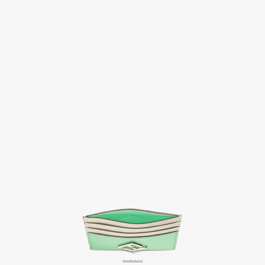 Fendi Women Two-Tone And Leather Flat Card Holder R06TFR1469 Accessories White