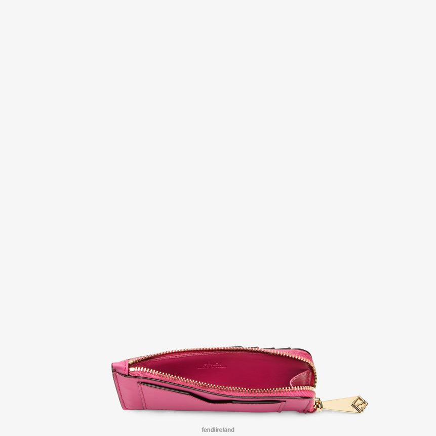 Fendi Women Two-Tone Fuchsia And Leather Card Holder R06TFR1511 Accessories Beige