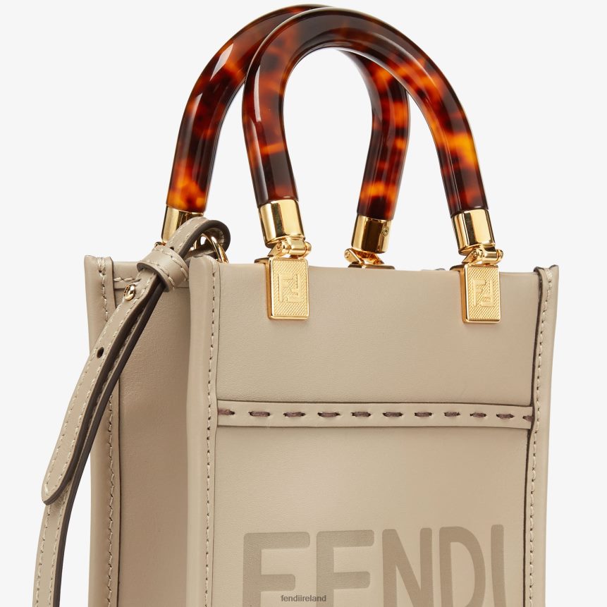 Fendi Women Dove-Leather Mini-Bag R06TFR829 Accessories Beige