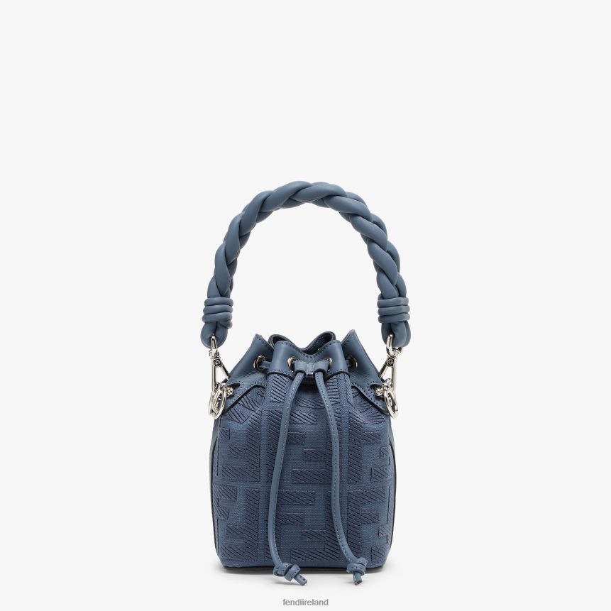 Fendi Women FF Canvas Mini-Bag R06TFR719 Accessories Blue