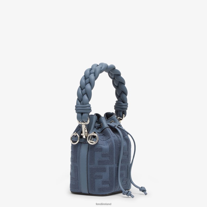 Fendi Women FF Canvas Mini-Bag R06TFR719 Accessories Blue
