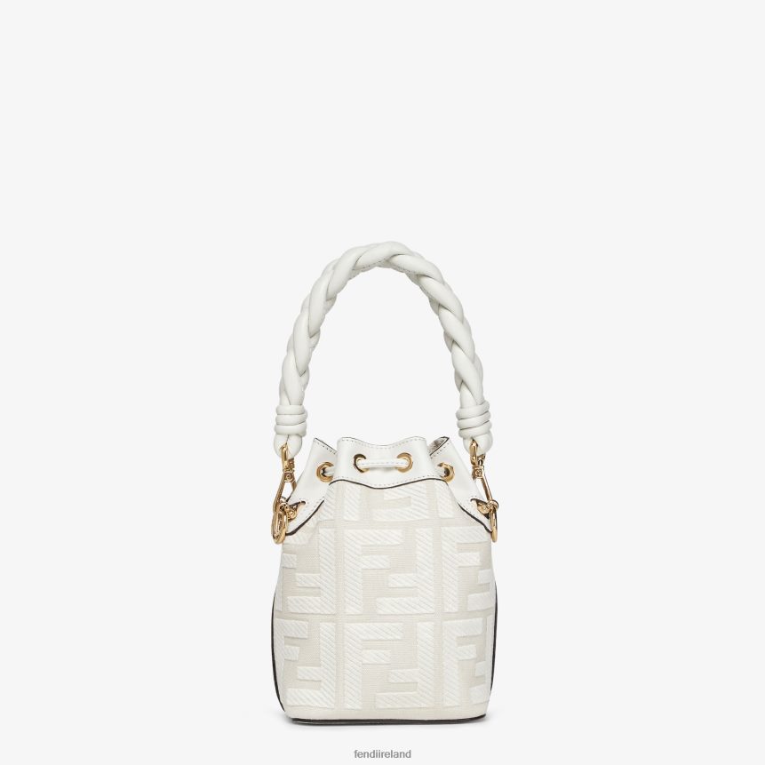 Fendi Women FF Canvas Mini-Bag R06TFR819 Accessories White