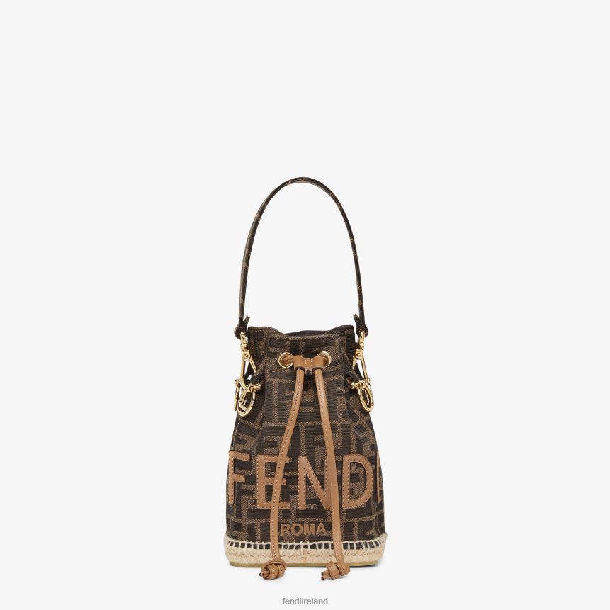 Fendi Women FF Fabric Mini-Bag R06TFR639 Accessories Brown