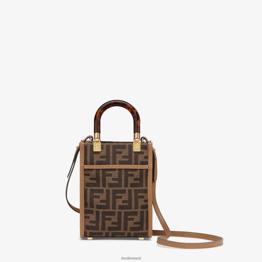 Fendi Women FF Fabric Mini-Bag R06TFR824 Accessories Brown