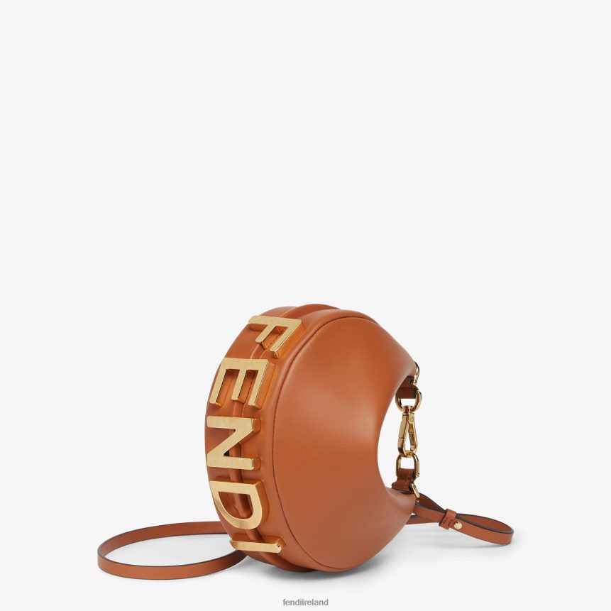 Fendi Women Graphy Leather Mini-Bag R06TFR528 Accessories Brown