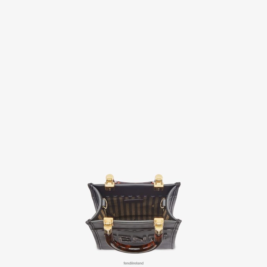 Fendi Women Leather And Elaphe Mini-Bag R06TFR843 Accessories Gray