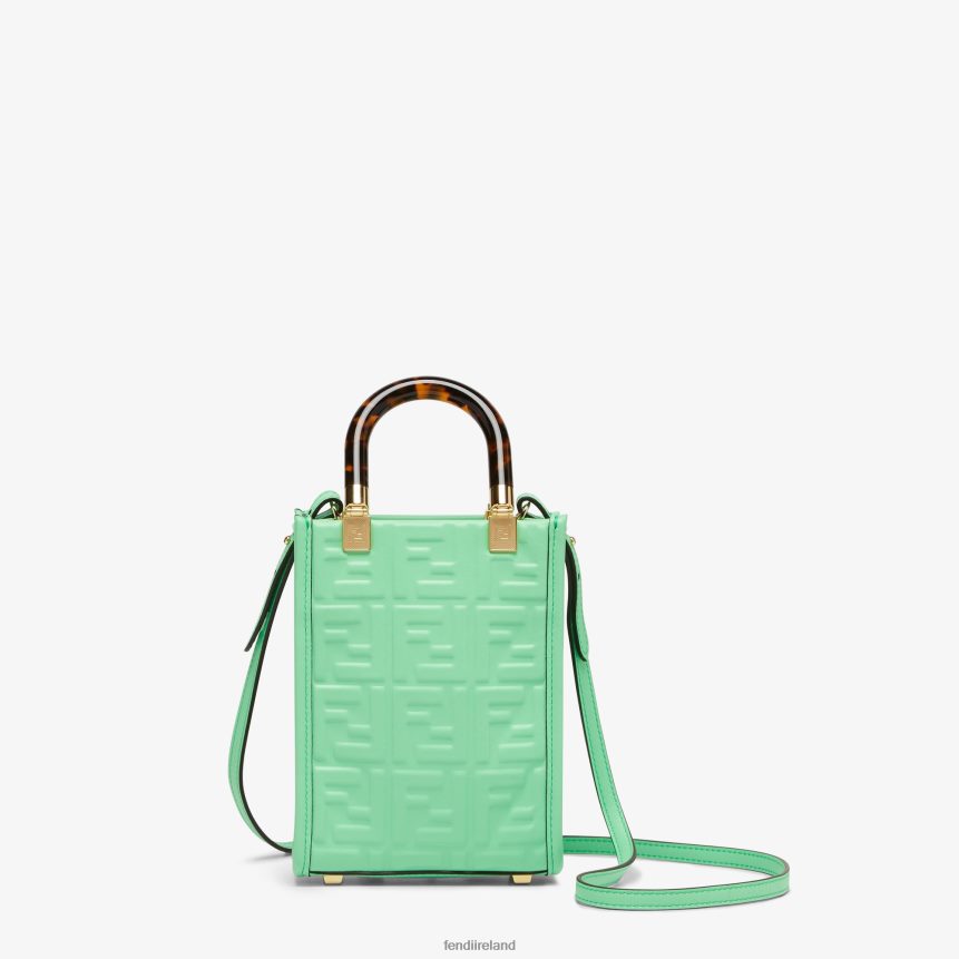 Fendi Women Leather Mini-Bag With FF Motif R06TFR727 Accessories Green