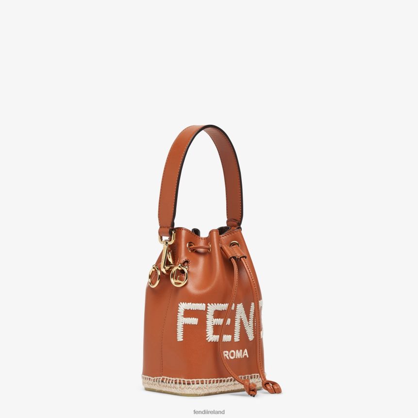 Fendi Women Mon Tresor Leather Mini-Bag R06TFR640 Accessories Brown
