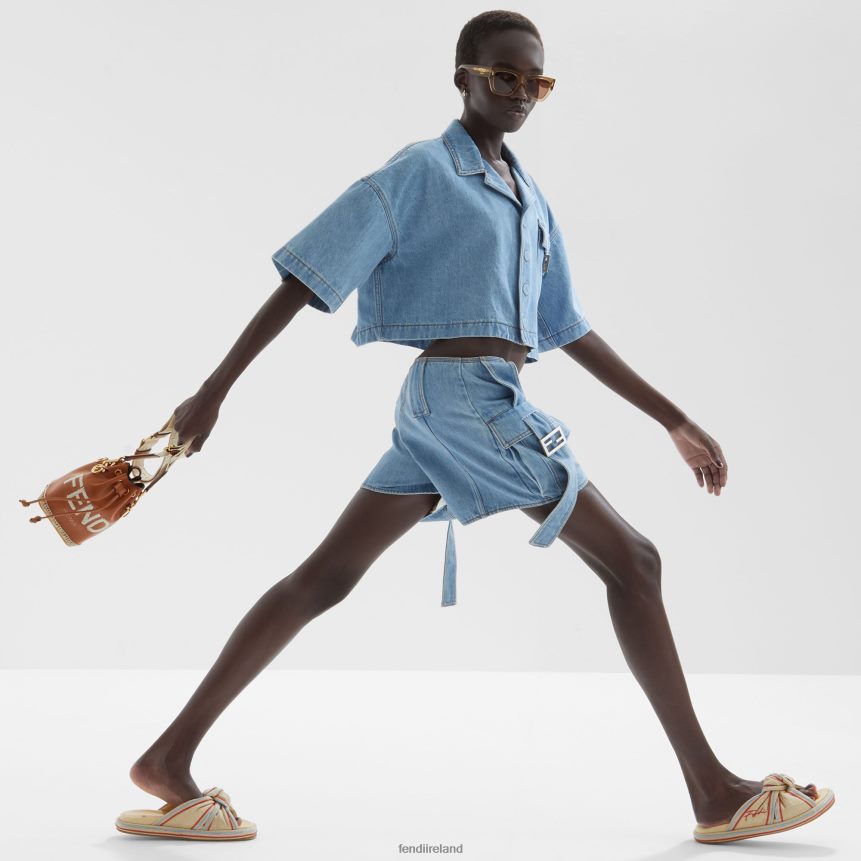 Fendi Women Mon Tresor Leather Mini-Bag R06TFR640 Accessories Brown