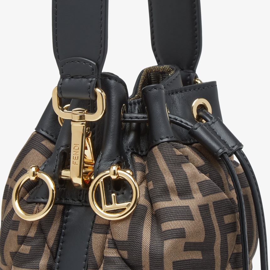 Fendi Women Quilted FF Silk Mini Bag R06TFR897 Accessories Multicolor