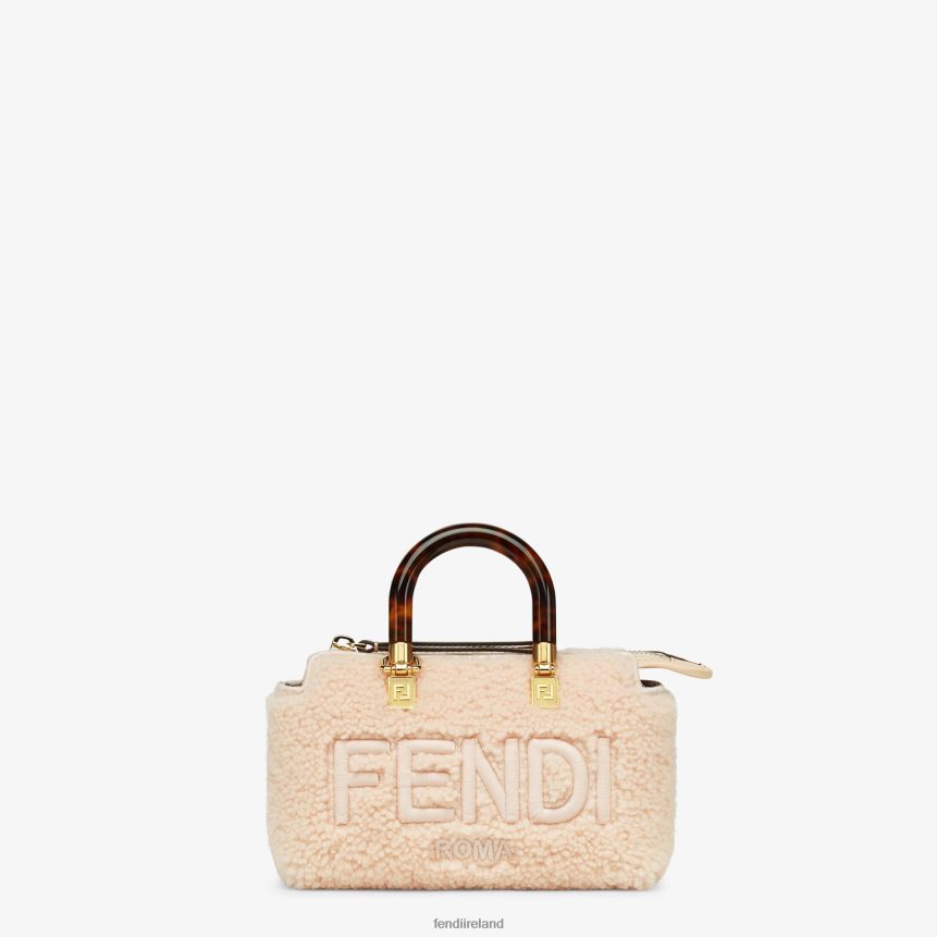 Fendi Women Sheepskin Small Boston Bag R06TFR841 Accessories Pink