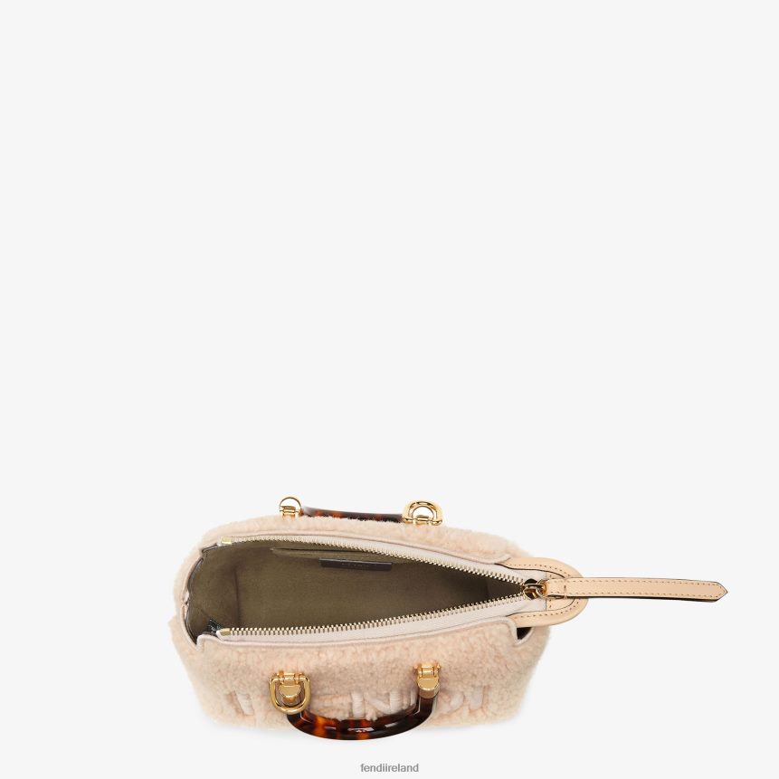 Fendi Women Sheepskin Small Boston Bag R06TFR841 Accessories Pink