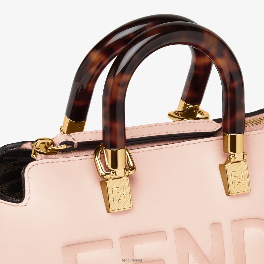 Fendi Women Small Boston Bag In Leather R06TFR851 Accessories Pink