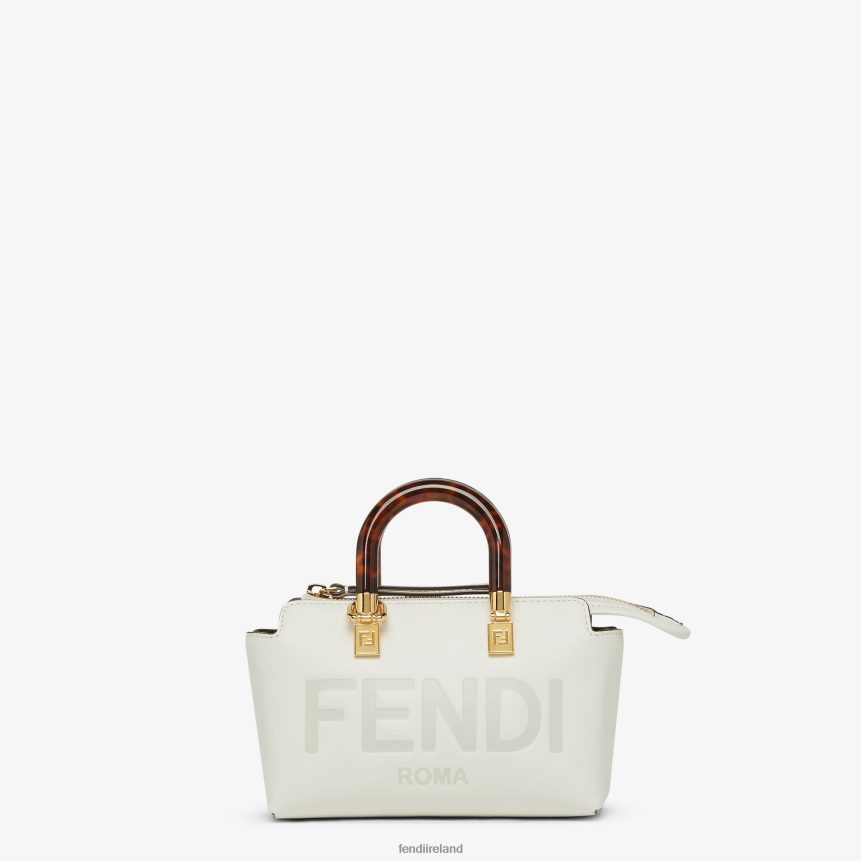 Fendi Women Small Leather Boston Bag R06TFR645 Accessories White