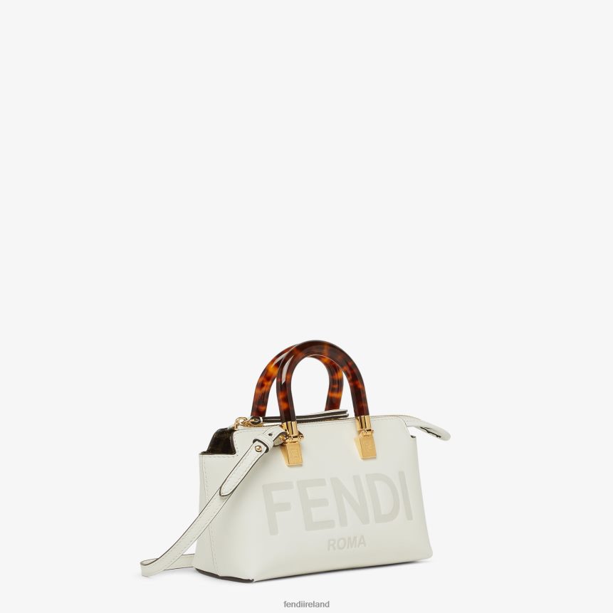 Fendi Women Small Leather Boston Bag R06TFR645 Accessories White