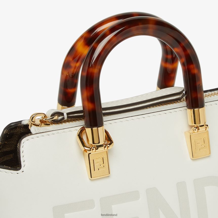 Fendi Women Small Leather Boston Bag R06TFR645 Accessories White