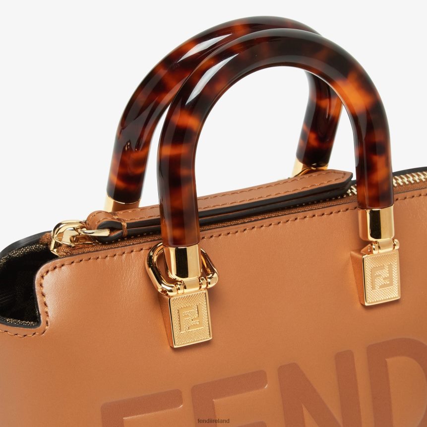 Fendi Women Small Leather Boston Bag R06TFR751 Accessories Brown