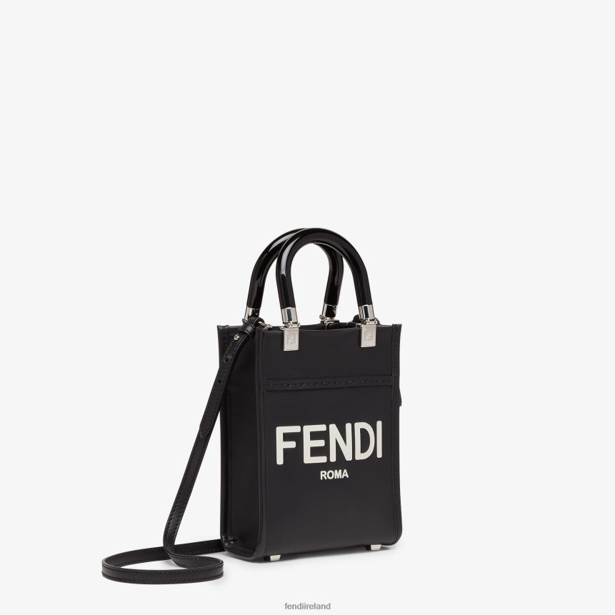 Fendi Women Sunshine Shopper Leather Mini-Bag R06TFR705 Accessories Black