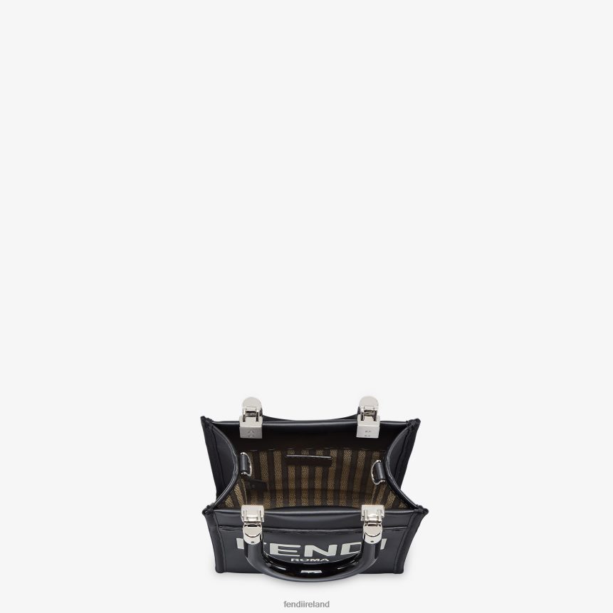 Fendi Women Sunshine Shopper Leather Mini-Bag R06TFR705 Accessories Black