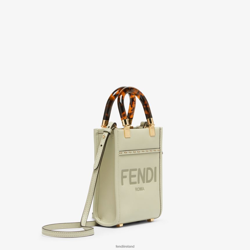 Fendi Women Sunshine Shopper Leather Mini-Bag R06TFR733 Accessories Green