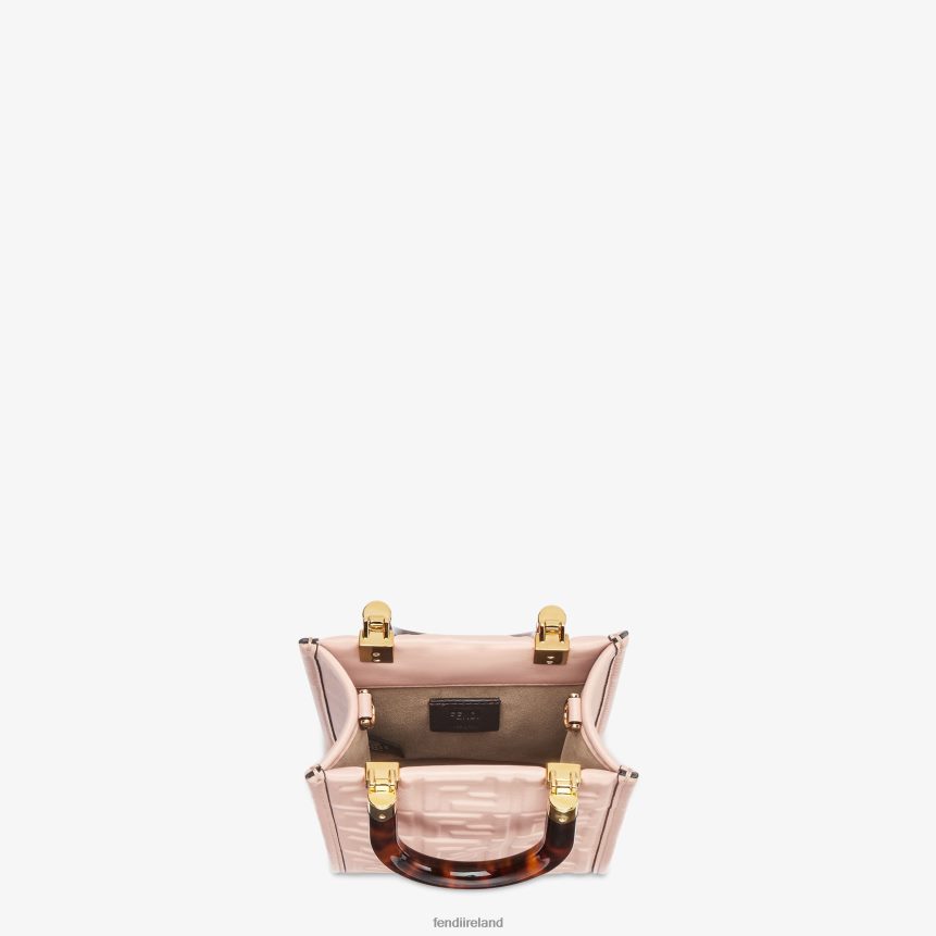 Fendi Women Sunshine Shopper Leather Mini-Bag R06TFR818 Accessories Pink