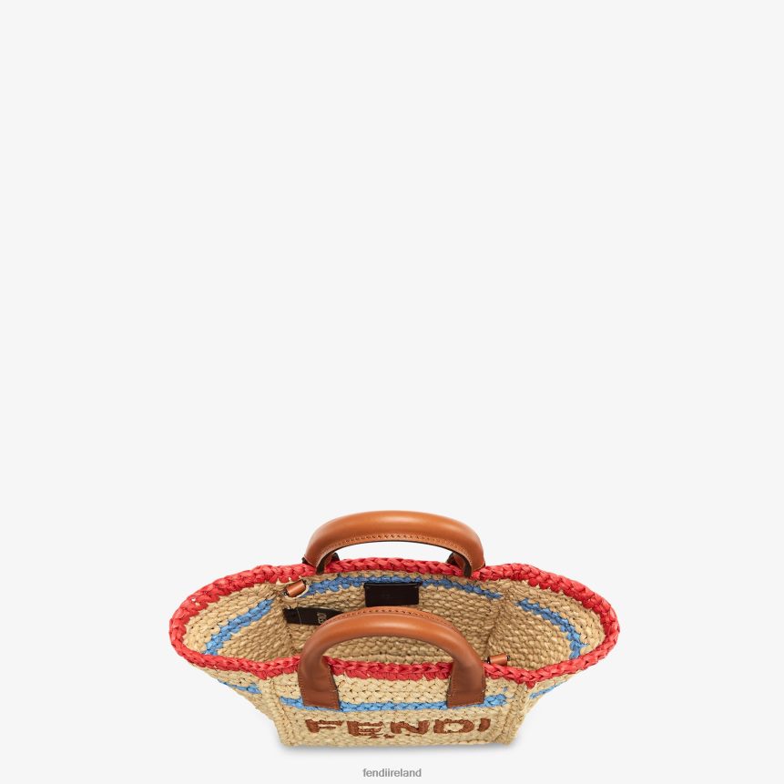 Fendi Women Woven RaFFia Mini-Bag R06TFR620 Accessories Beige