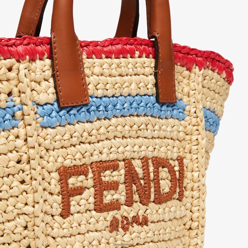 Fendi Women Woven RaFFia Mini-Bag R06TFR620 Accessories Beige