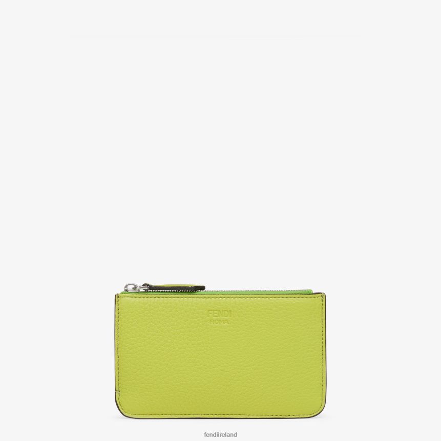 Fendi Women Acid Leather Pouch R06TFR1529 Accessories Green