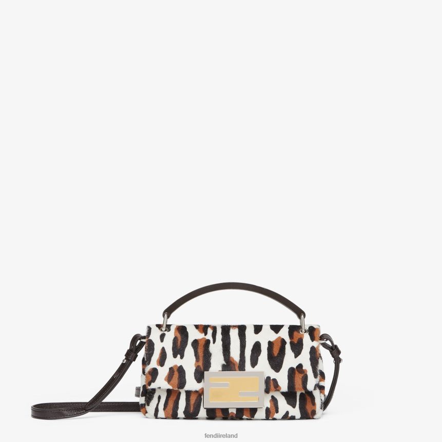 Fendi Women Animal Print Sheepskin Pouch R06TFR806 Accessories Multicolor