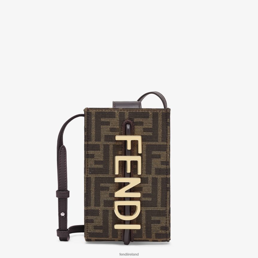 Fendi Women FF Fabric Pouch R06TFR1434 Accessories Brown