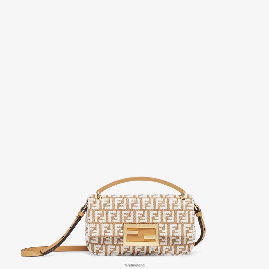 Fendi Women FF RaFFia Pouch R06TFR649 Accessories Beige