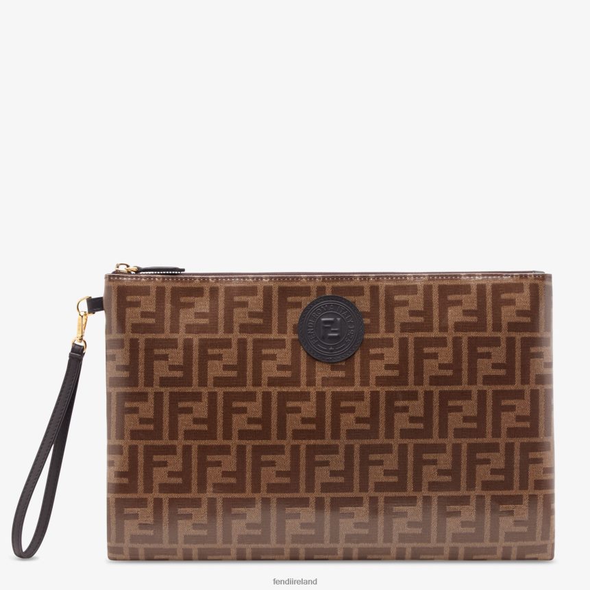 Fendi Women Fabric Pouch R06TFR1488 Accessories Brown