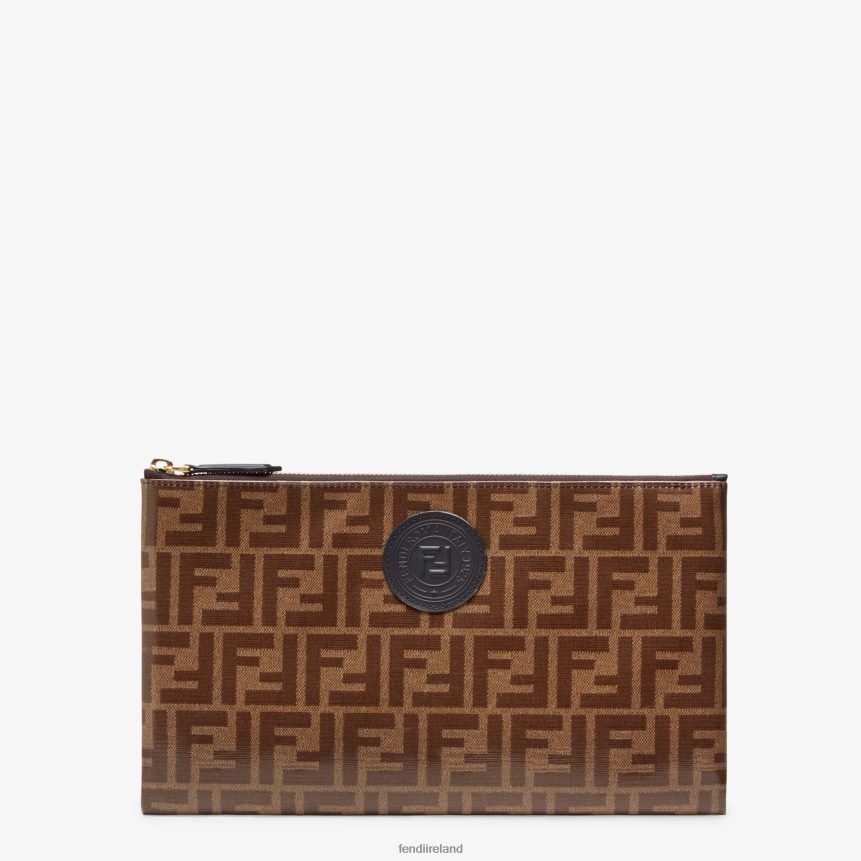 Fendi Women Fabric Pouch R06TFR1589 Accessories Brown