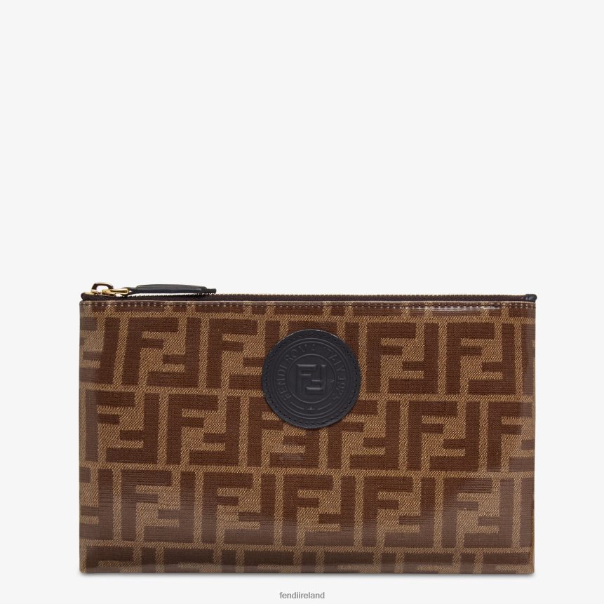 Fendi Women Fabric Pouch R06TFR1590 Accessories Brown