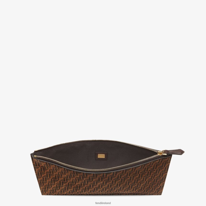 Fendi Women Flat Medium Leather Pouch R06TFR1554 Accessories Fashion