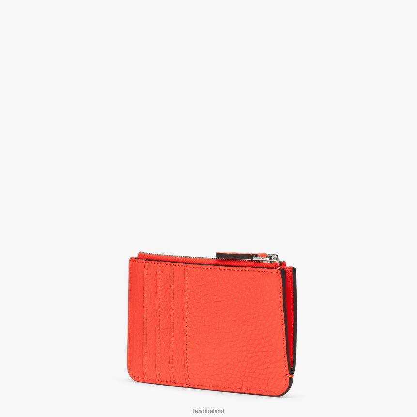Fendi Women Peekaboo Key Case Leather Pouch R06TFR1550 Accessories Red