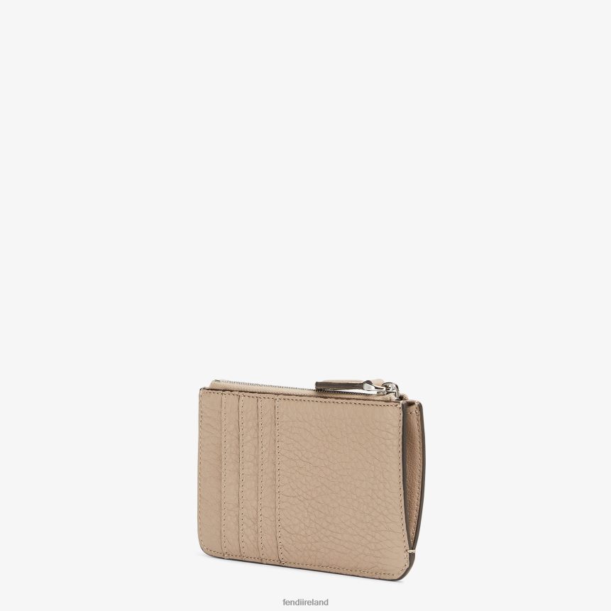 Fendi Women Peekaboo Key Case Leather Pouch R06TFR1573 Accessories Beige