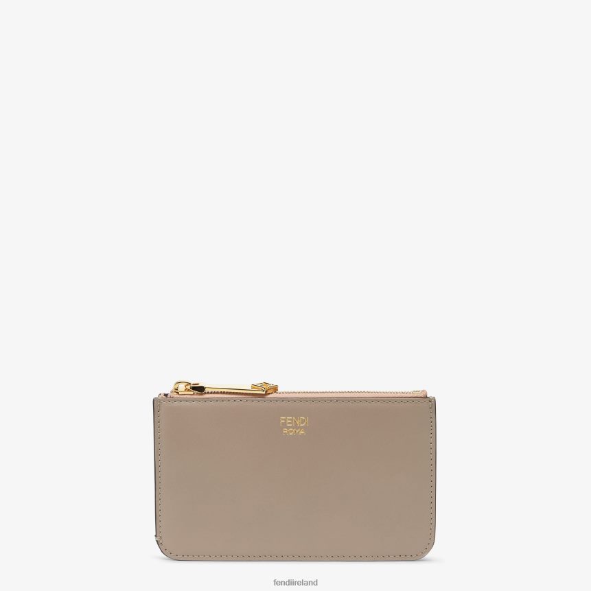 Fendi Women Two-Tone And Dove Leather Pouch R06TFR1461 Accessories Multicolor